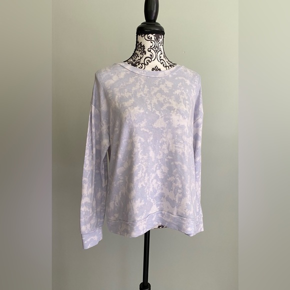Sanctuary Tops - Social Standard by Sanctuary Women’s Sky Blue Tie Dye Sweatshirt Lounge Size M